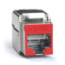 SATRA 111080005 20-PACK Identificador de Color para Jack Cat6A Modular Rojo