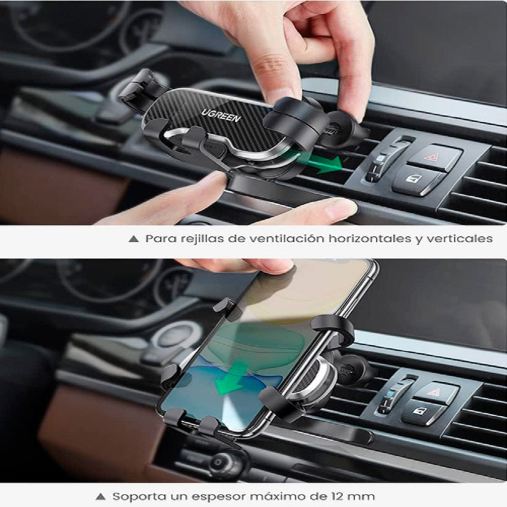 UGREEN LP228 80871 Soporte de Celular para Auto con Rotación 360°