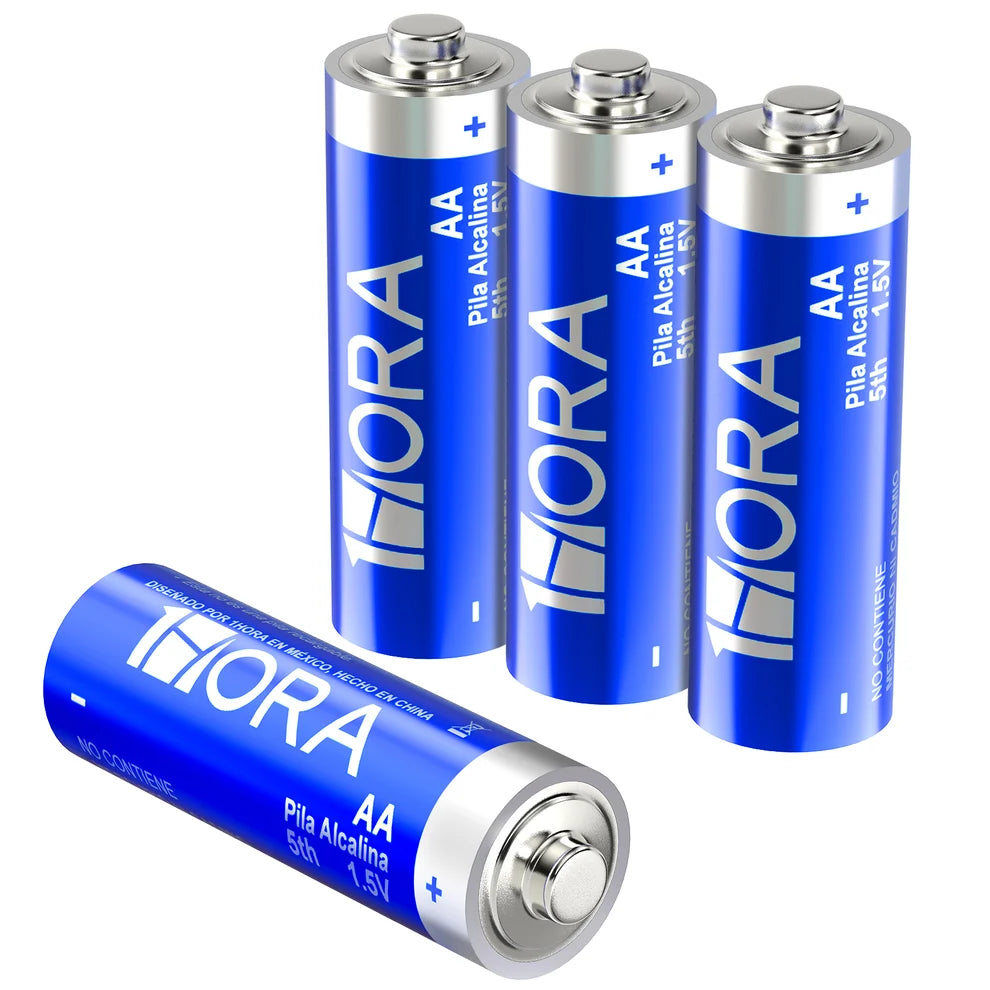 1HORA GAR136-BL Pilas Alcalinas AA Pack-4