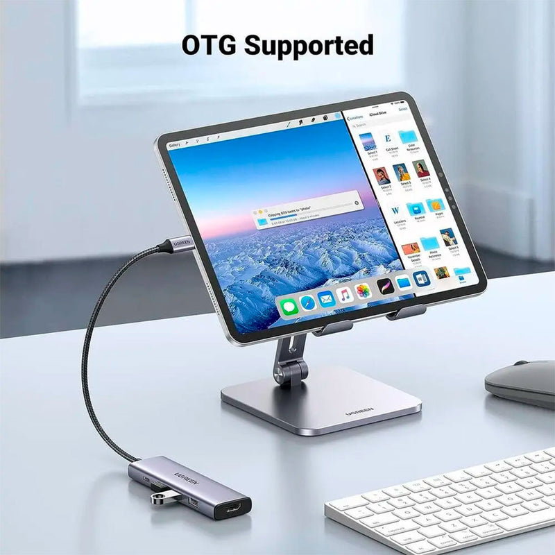 UGREEN CM511 15596 Adaptador HUB 5 en 1 USB C Hub Revodok, 4K HDMI