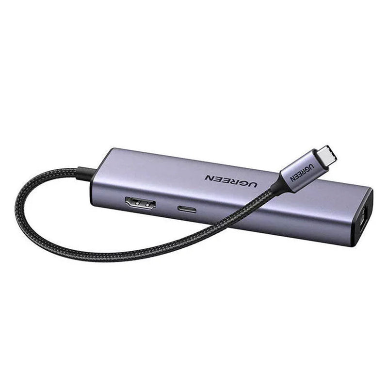 UGREEN CM512 15598 Adaptador HUB Ethernet Gigabit USB C 6 en 1 Revodok, HDMI 4K