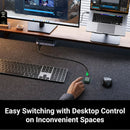 UGREEN CM662 15705 USB 3.0 Switch, USB C e A para dois computadores, USB x4, impressora/scanner USB, controle remoto