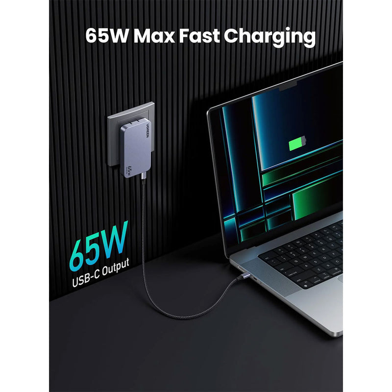 UGREEN X753 15817 Cargador ultrafino para iPhone Nexode Pro 65w y 3 puertos GaN