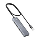 Adaptador HUB USB 3.0 UGREEN CM219 15920 5 em 1, 3 portas USB A 3.0, 1 porta USB C PD, compatível com PC, laptop, consoles, unidade flash USB, etc. 60 cm