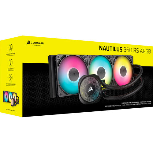 CORSAIR NAUTILUS 360 RS ARGB Ventilador Refrigeración Líquida de CPU Negro