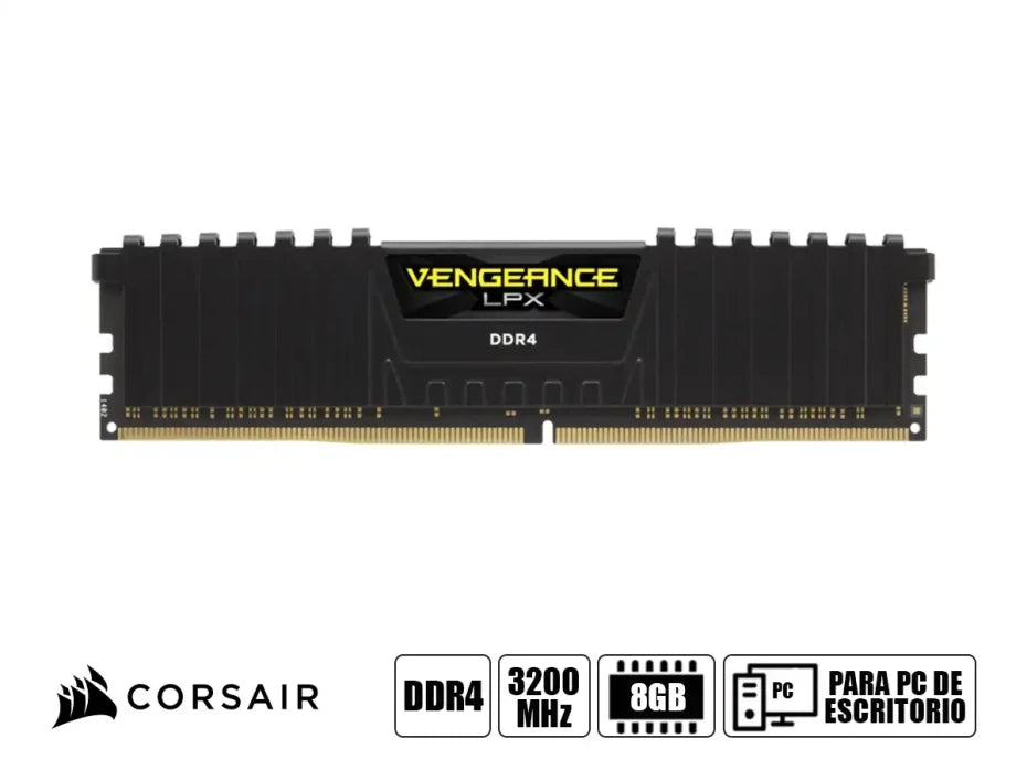 CORSAIR VENGEANCE DDR4 Memoria RAM 8GB 3200MHz