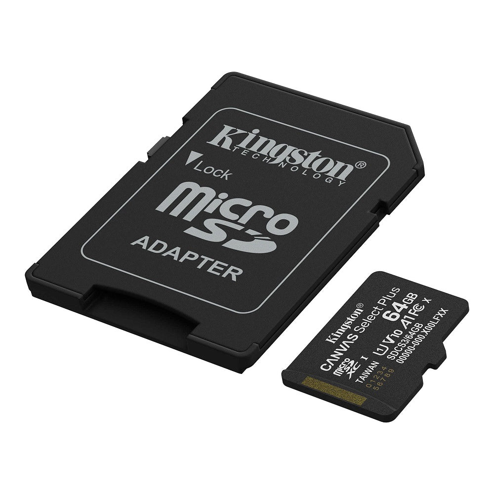 KINGSTON SDCS3/64GB CANVAS SELECT PLUS Memoria MicroSD 64GB