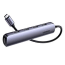 UGREEN CM417 20197 Adaptador 5 em 1 USB-C para 4USB 3.0 Multiporta
