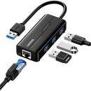 UGREEN 20265 4 em 1 USB-A para adaptador de hub RJ45/USB-A
