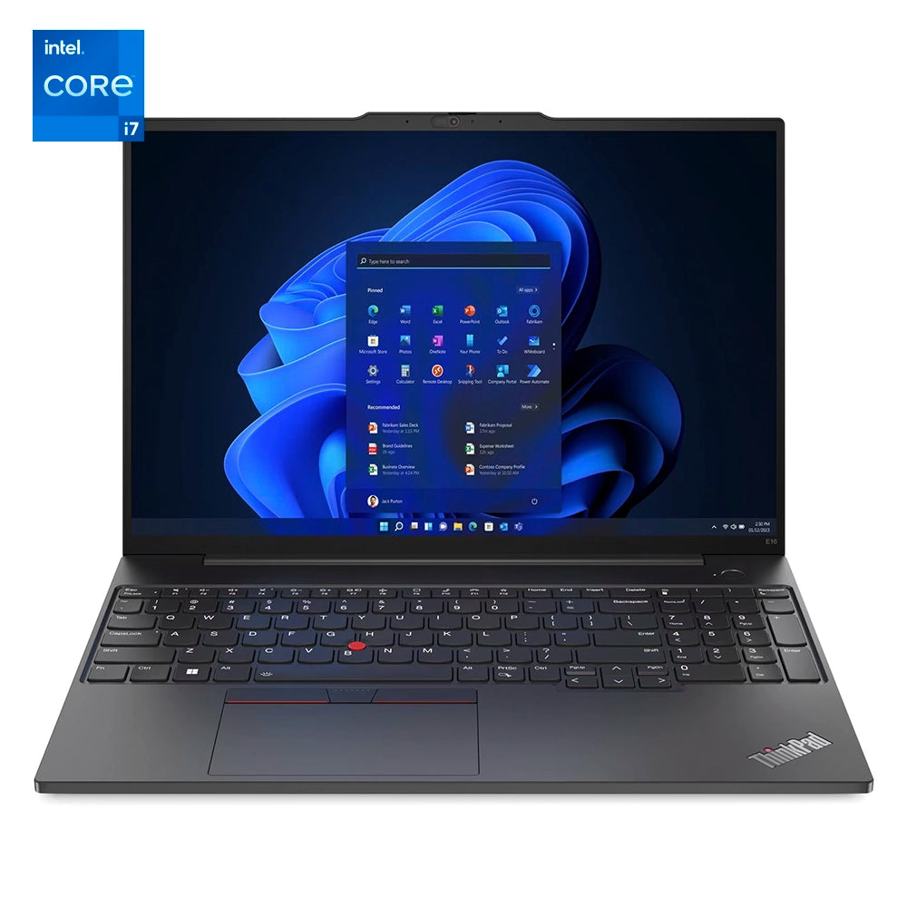 LENOVO 21JQ000QLM ThinkPad E16 Gen 1 Laptop 16" WUXGA IPS Intel Core i7-1355U 5GHz 2x8GB DDR4512GB SSD Windows 11 Pro