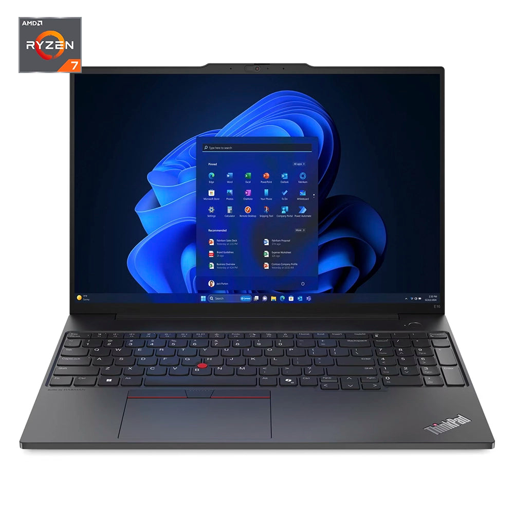 LENOVO 21M6000BLM ThinkPad E16 Gen 2 Laptop 16" WUXGA IPS AMD Ryzen 7 7735HS 4.75GHz 16GB DDR5 1TB SSD Windows 11 Pro