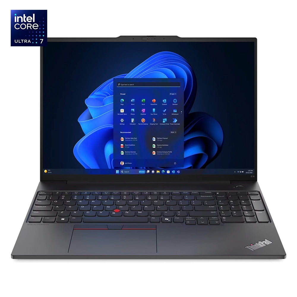 LENOVO ThinkPad E16 Gen 2 Laptop 16" WUXGA IPS Intel Core Ultra 7 155H 4.8GHz 16GB DDR5 512GB SSD Windows 11 Pro 21MB0011LM