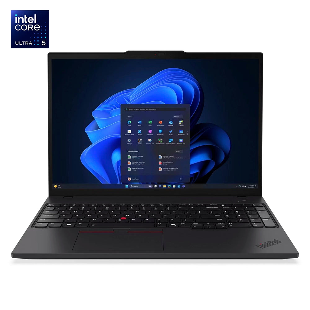 LENOVO 21QF000VLM ThinkPad T16 Gen 4 Laptop 16" WUXGA IPS Intel Core Ultra 5-225U 4.8GHz 16GB DDR5 512GB SSD Windows 11 Pro