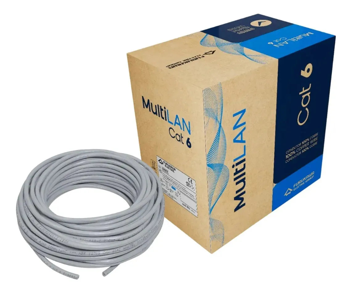 FURUKAWA LIGHTERA 23400012 Cable de Red UTP Cat6 LSZH 24AWG Cobre MULTILAN 305m - Gris