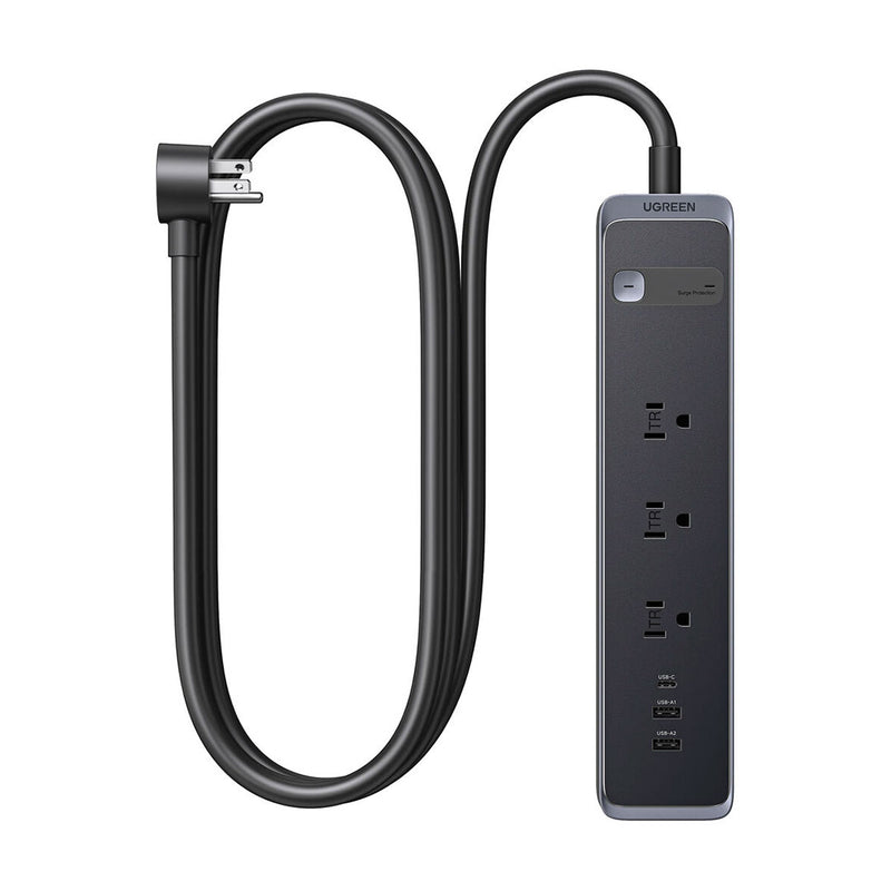 UGREEN S731 25353 Regleta protector contra sobretensiones 3 NEMA 5-15R, 1 USB-C PD, 2 USB-A