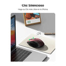 UGREEN MU006 25752 Mouse Inalámbrico 2.4Ghz BT Ergonómico Rojo