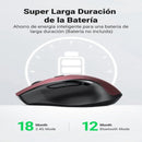 UGREEN MU006 25752 Mouse Inalámbrico 2.4Ghz BT Ergonómico Rojo