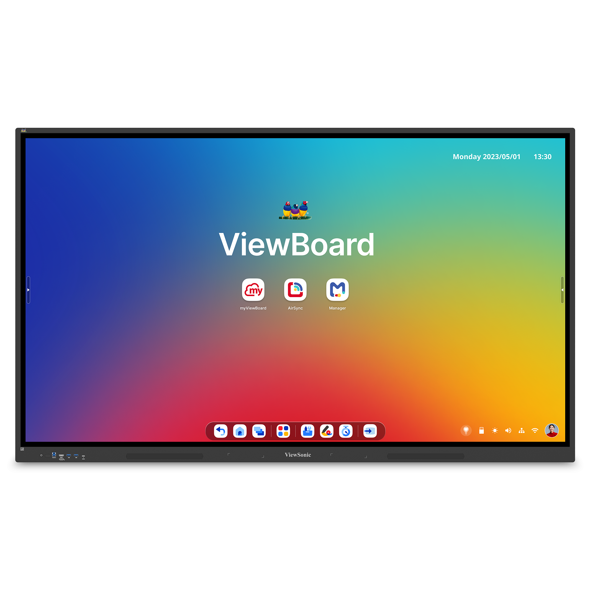 ViewSonic IFP7534 ViewBoard  Pantalla interactiva 4K de 75" pulgadas con Android 14 EDLA