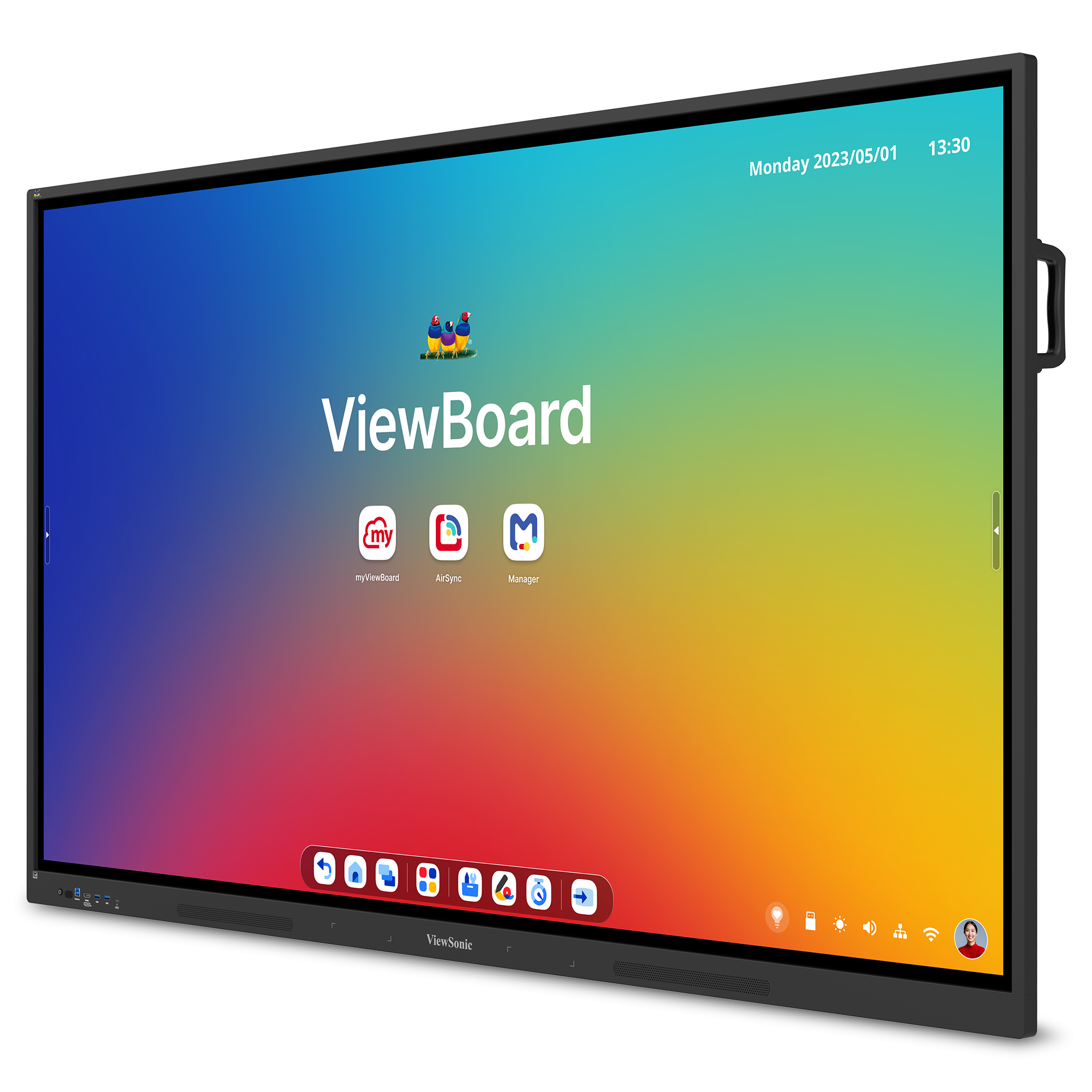 ViewSonic IFP7534 ViewBoard  Pantalla interactiva 4K de 75" pulgadas con Android 14 EDLA
