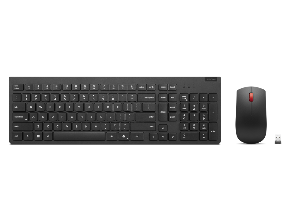 LENOVO Essential LA Spanish 171 Teclado + Mouse Inalámbrico Gen2 Sin Bateria Negro 4X31R64500