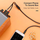 UGREEN AV102 10514 Cabo de áudio macho para RCA de 3,5 mm 10 m cinza