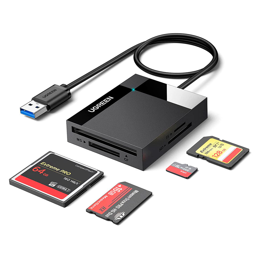 UGREEN CR125 30333 Lector de Tarjetas 4 en 1 USB-A 3.0 a SD TF