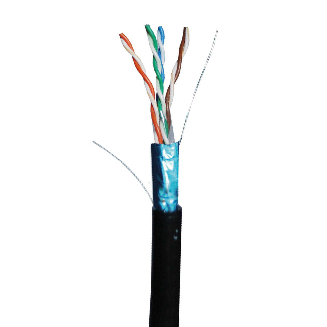DIXON 3057 Cable F/UTP Cat5e 24AWG CCA Bañado PE Exterior Negro 305m