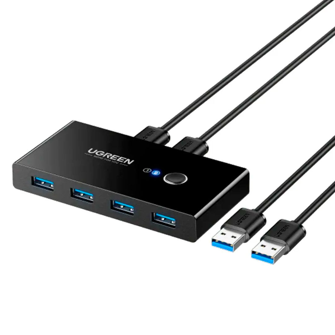 UGREEN US216 30768 Adaptador Switch 4USB 2.0 2PC's