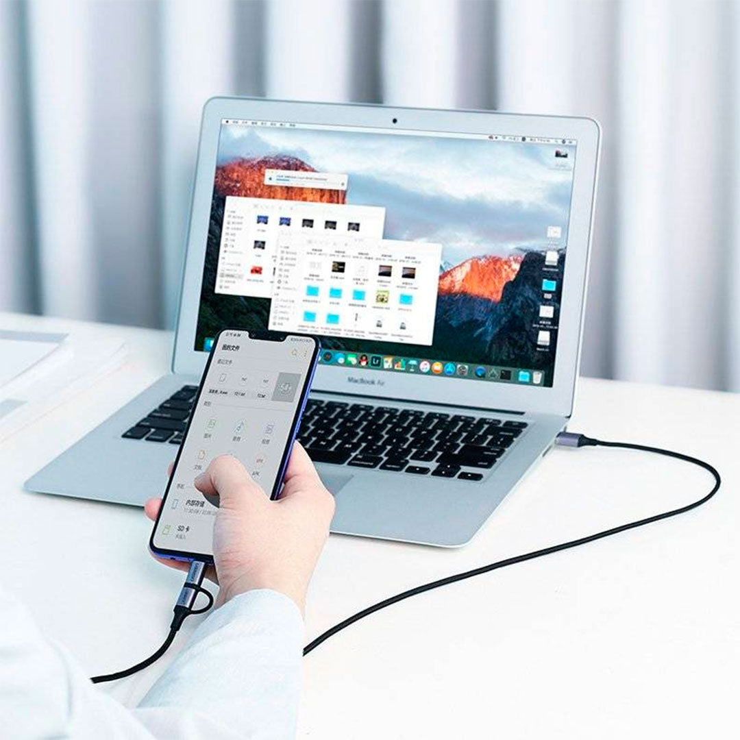 UGREEN US177 30875 Cable USB-A a Micro USB/USB-C 1m