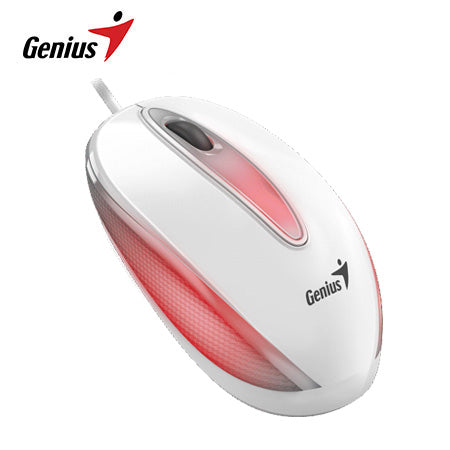GENIUS DX-MINI Mouse Óptico Mini USB LED BLUEEYE RGB 3 Botones - Blanco 31010025401