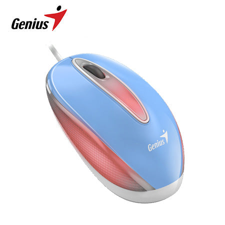 GENIUS DX-MINI Mouse Óptico Mini USB LED BLUEEYE RGB 3 Botones - Azul 31010025402