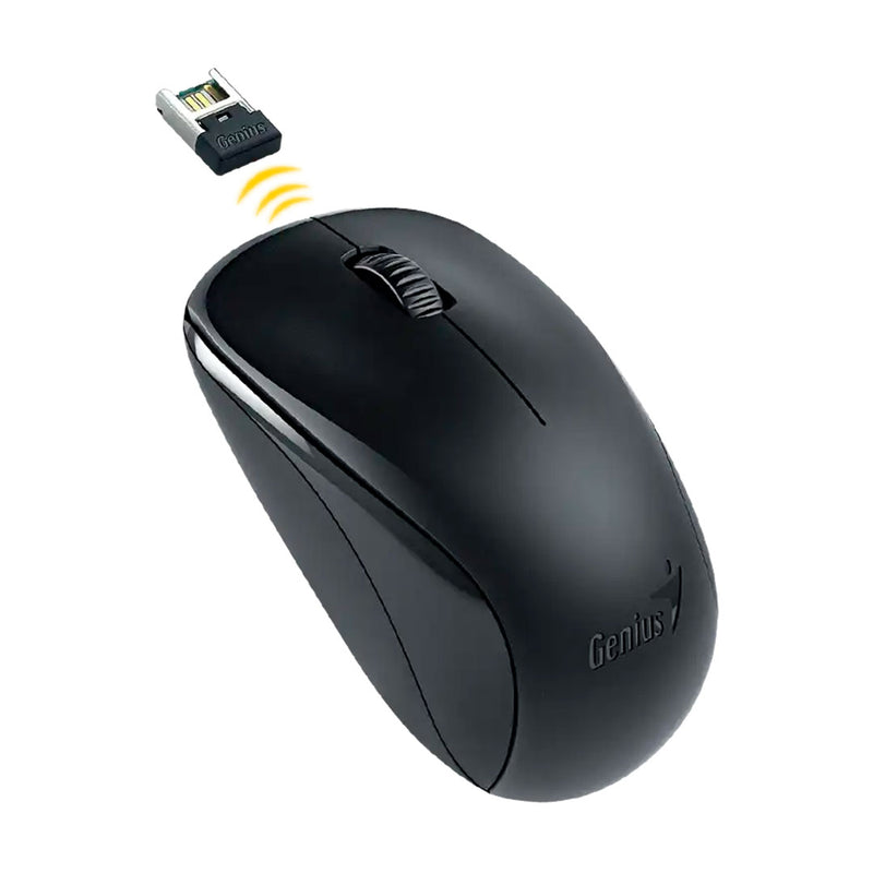 GENIUS NX-7000 Mouse inalámbrico 1200dpi, BlueEye, Negro, 31030027400