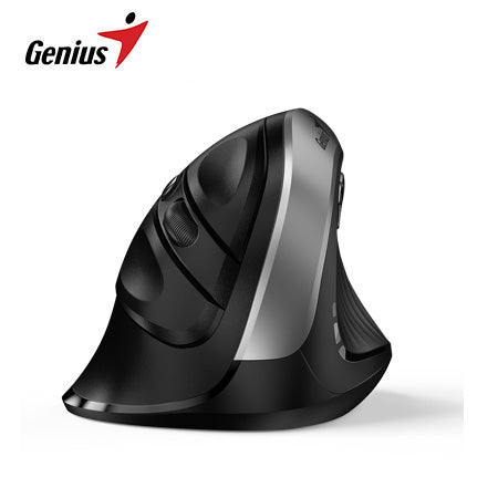 GENIUS ERGO 8250S Mouse Inalámbrico Vertical 6 Botones - Plata Gris 31030031401