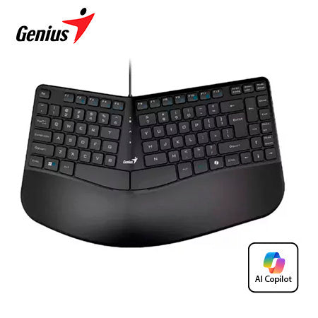 GENIUS ERGO KB-700 Teclado Ergonómico AI COPILOT USB SP - Negro 31310053401