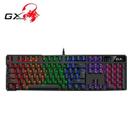 GENIUS SCORPION K12 Teclado Gaming RGB LED USB - Negro 31310057401