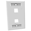 FURUKAWA 35050053 Placa Faceplate para Jack RJ45 2 puertos Iconeable Blanco