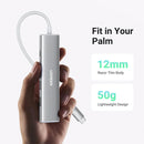 UGREEN CM478 35580 Revodok 100W 5 em 1 USB C HUB Adapter, 4K HDMI, 3 portas USB-A 5 Gbps, USB C para HDMI para MacBook Air M2/M3, iPhone 15 Series, iPad, Galaxy, XPS, Branco