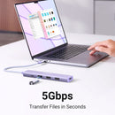 UGREEN CM478 35582 Adaptador USB C HUB PD100W Hub elegante Série Revodok, HDMI 4K, 3 x USB A 3.0