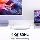 UGREEN CM478 35582 Adaptador USB C HUB PD100W Hub elegante Série Revodok, HDMI 4K, 3 x USB A 3.0