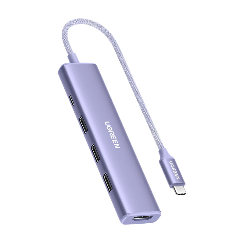 UGREEN CM478 35582 Adaptador HUB USB C PD100W Serie Stylish Hub Revodok, HDMI 4K, 3 x USB A 3.0