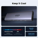 UGREEN CM511 35999 Adaptador USB C HUB 6 em 1, USB-C para HDMI + 2 USB-A 3.2 + 2 USB 3.2 C + PD Power Delivery