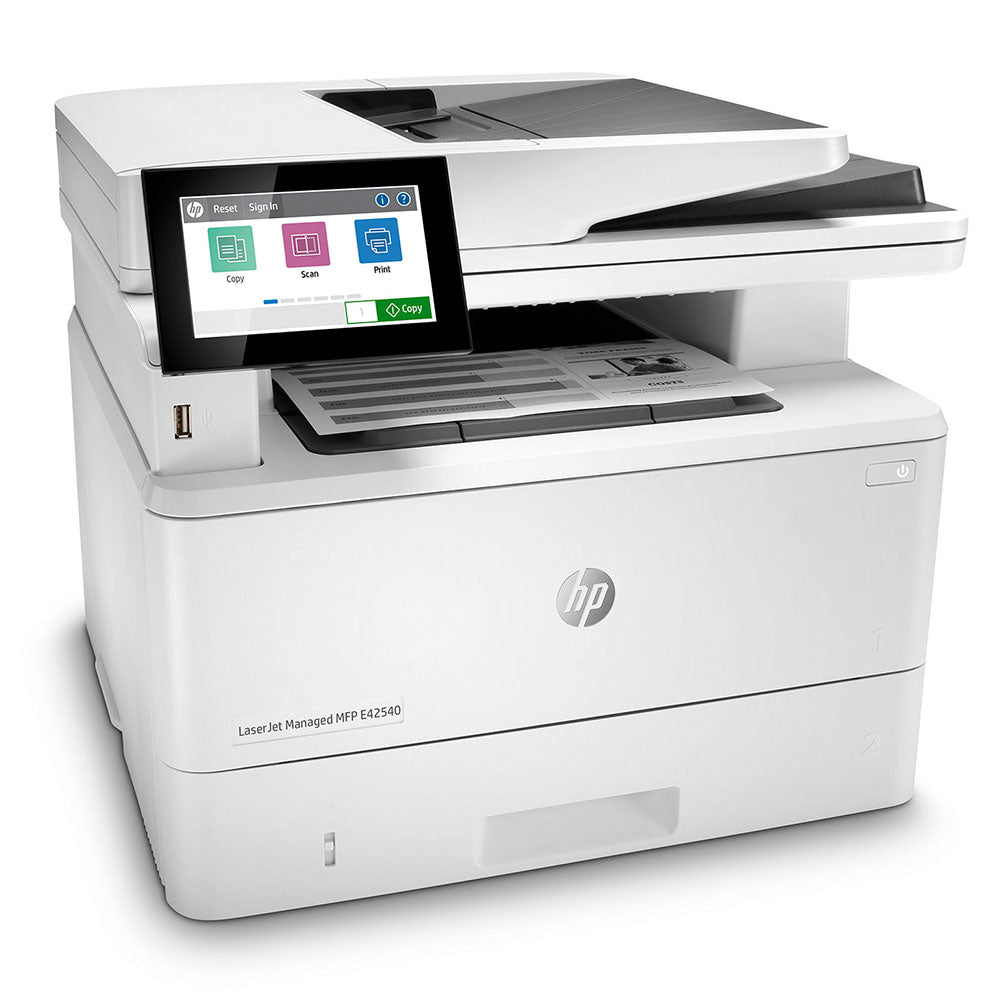 HP 3PZ75A Impresora Multifuncional HP LaserJet Managed E42540f blanco y negro