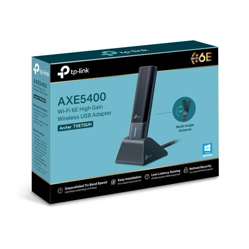 TP-LINK ARCHER TXE70UH Adaptador USB inalámbrico WIFI 6E AXE5400 Triple Banda