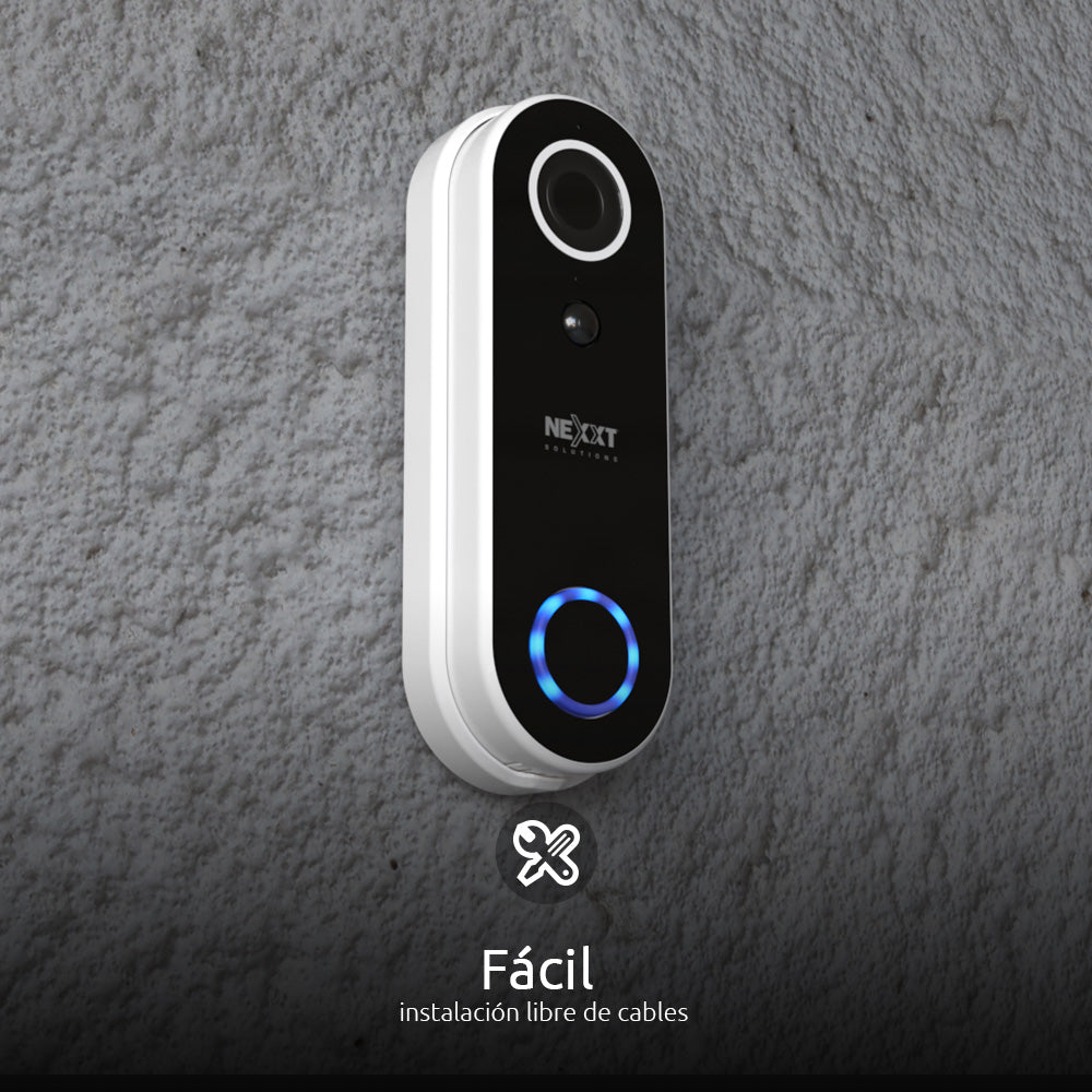 NEXXT SOLUTIONS NHC-D100 Timbre inteligente WIFI Con Cámara Full HD 2MP Alexa