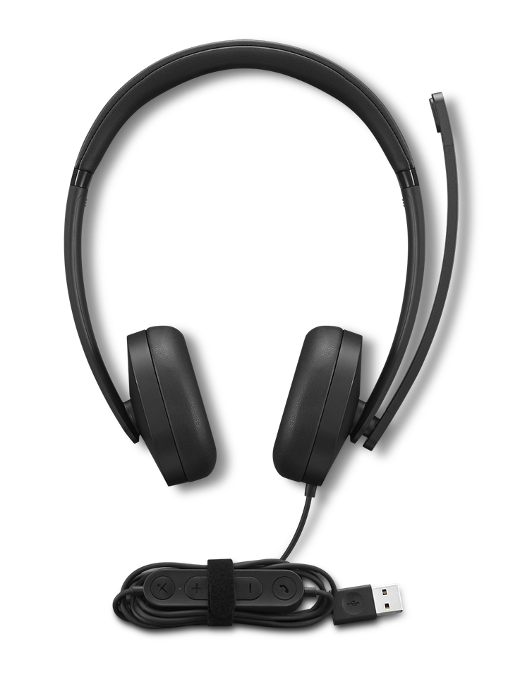 LENOVO Stereo Auriculares con Micrófono Gen 2 Interfaz USB-A Negro 4XD1P83425