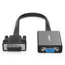 Conversor de vídeo DVI-D para VGA UGREEN MM108 40259, com porta de alimentação de backup Micro-USB