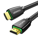 UGREEN HD118 40411 HDMI 2.0 Macho para Macho Cabo 4K com Trança 3m, 60GHz, com Ethernet de 18Gbps