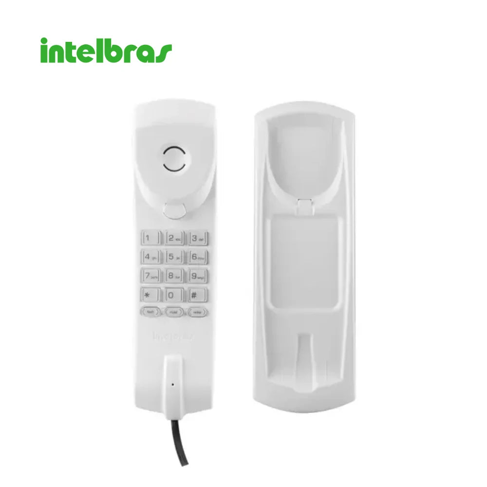 INTELBRAS 4090400 Telefono Analogico TC20 Cableado Para Pared Gris Artico