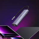 UGREEN CM512 45000 6 em 1 Adaptador USB-C HUB multifuncional, HDMI + 2 USB-A 3.2 + 1 USB 3.2 C + RJ45 + 100W PD