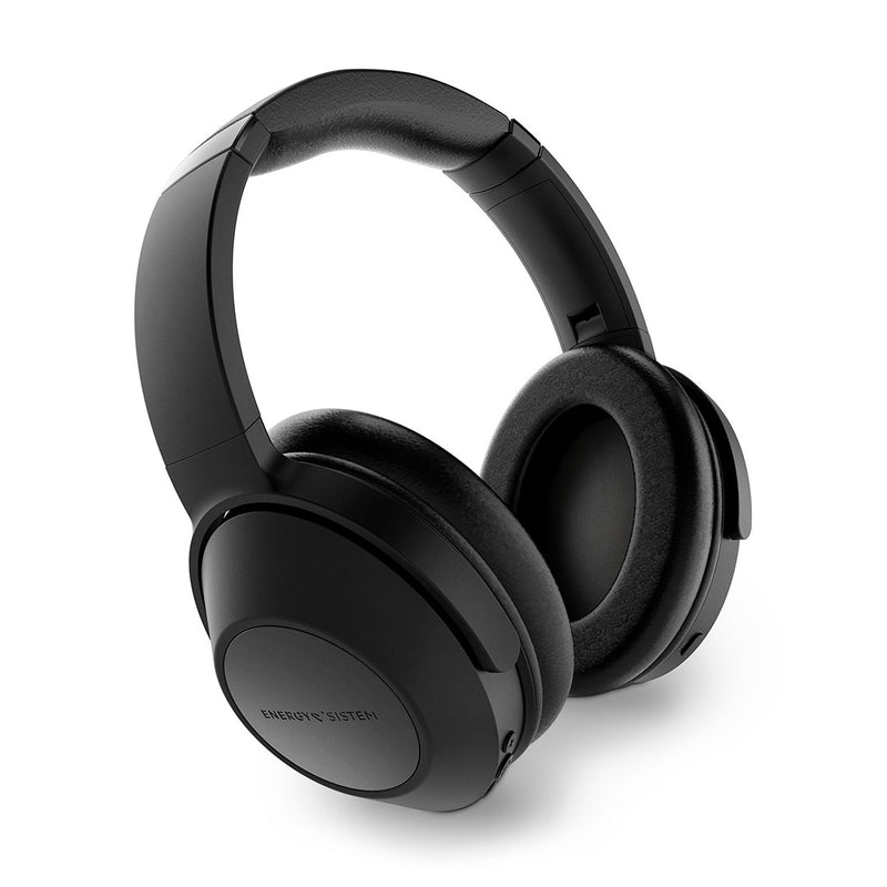 ENERGY SISTEM TRAVEL 6 ANC BLACK (453078) Auriculares Bluetooth, Almohadillas extracómoda, aislamiento mejorado, 34 horas de autonomía